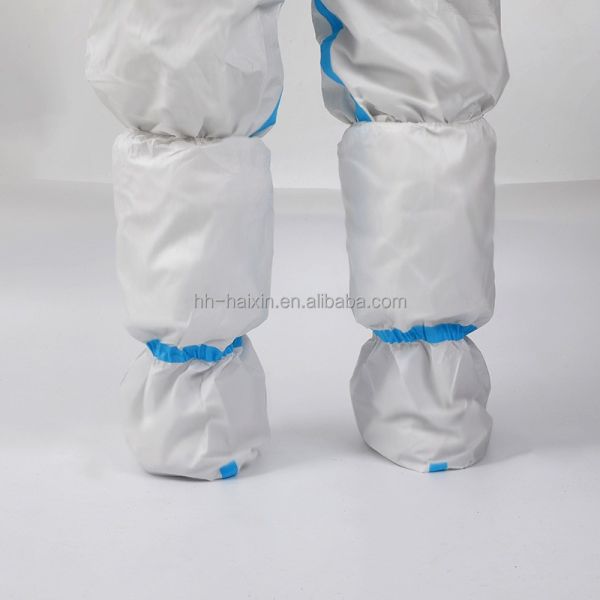 Haixin Health Disposable Microporous Film Boot Cover Water Resistant Shoe Cover Water Repellent Overshoe Anti Bacteria CE
