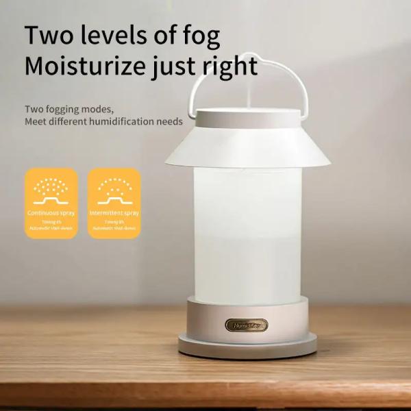400ml USB Wireless Design Criativo Portátil Camping Lanterna Forma Diffuser Tipo Pendente Humidificador de Neblina Frio Exterior