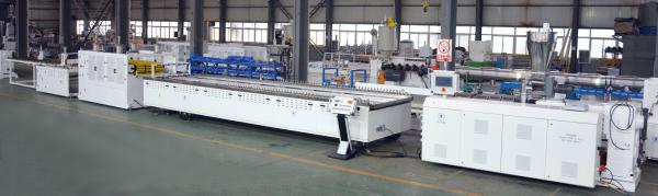 WPC Door Extrusion Production Line , PVC Wood and Plastic Composite Door Panel Making Machine