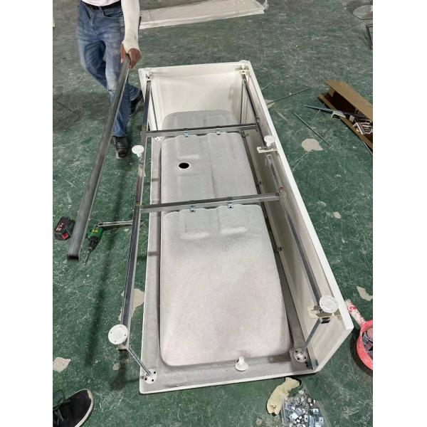 Customization Left Corner Acrylic Bathtub with Separatable Front Panel Built in Tub