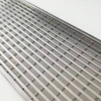 Welding Flat 5mm Drain Cover Ss Floor Grating Pressure Locked