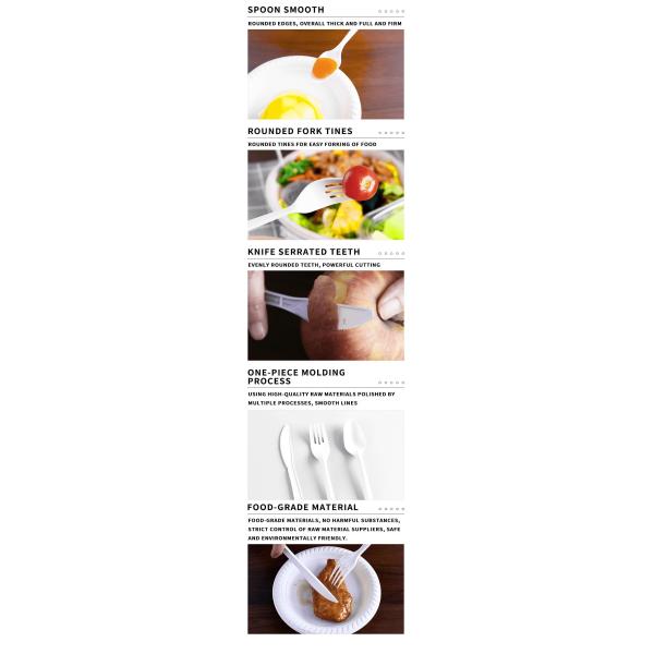 100% Biodegradable Compostable Knives Spoons Forks in Different Size for Initial Payment