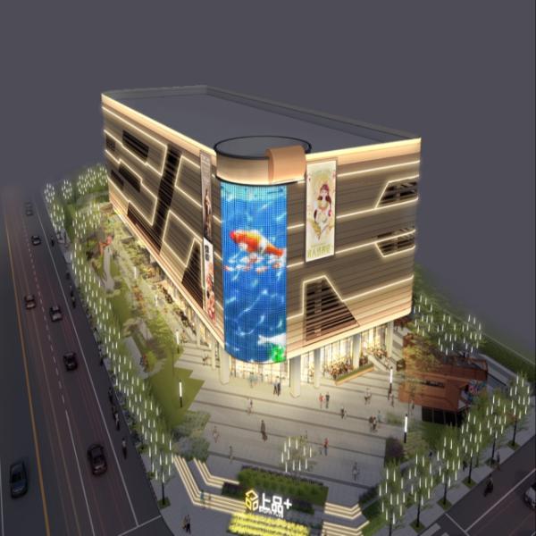 Iluminación exterior de pared LED Luz de punto de píxel Edificio exterior para iluminación de paisaje Decoración de edificios de fachada