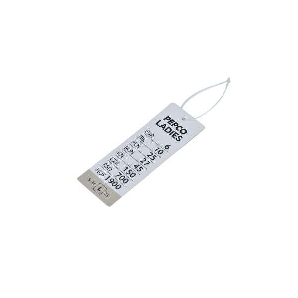 1mm-4mm Thick Paper Hang Tags Glossy Lamination For Garment Clothing Accessories