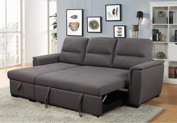 Living Room Modern Fabric Sleeping Sectional Sofa Set Multi Functional