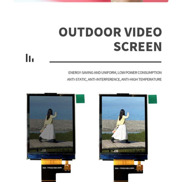 LCD TFT Module Screen Semi Reflective 2.4 Inch Sunlight Readable OEM