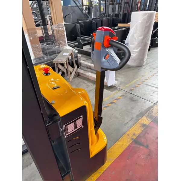 Electric Pallet Stacker with Customized Color Emergency Brakes and Speed Limiter for Safe Operation