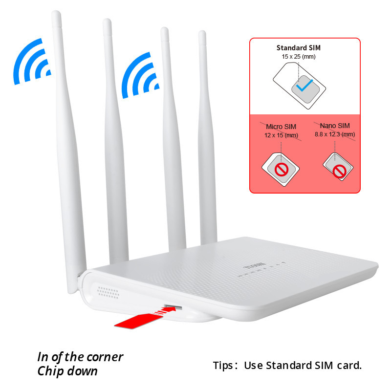 модем CPE 3G 4G LTE FDD TDD CAT4 2.4G 300Mbps WiFi для дома
