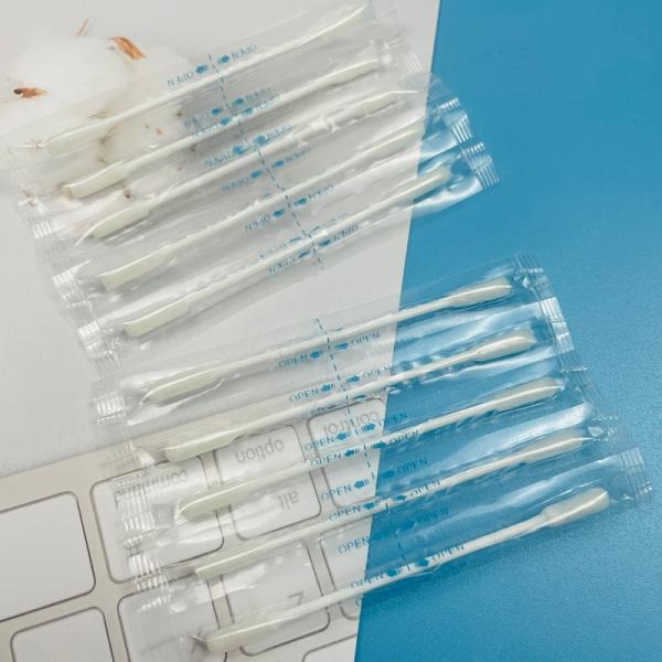 Professional Salon Cotton Swabs Individually Wrapped Round / Pointed Tips For Lash Extensions Spa Use