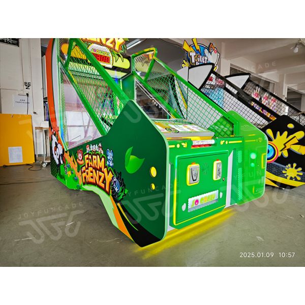 Farm Frenzy Arcade Machine Kids & Family Interactive Carnival Game Animal Themed Interactive Ball Toss Game