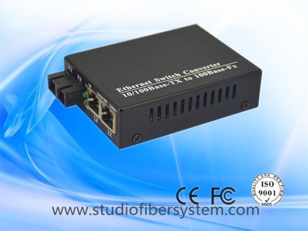 2Port card type/stand alone 10/100Base-TX+1Port 10/100Base-FX  fiber media converter