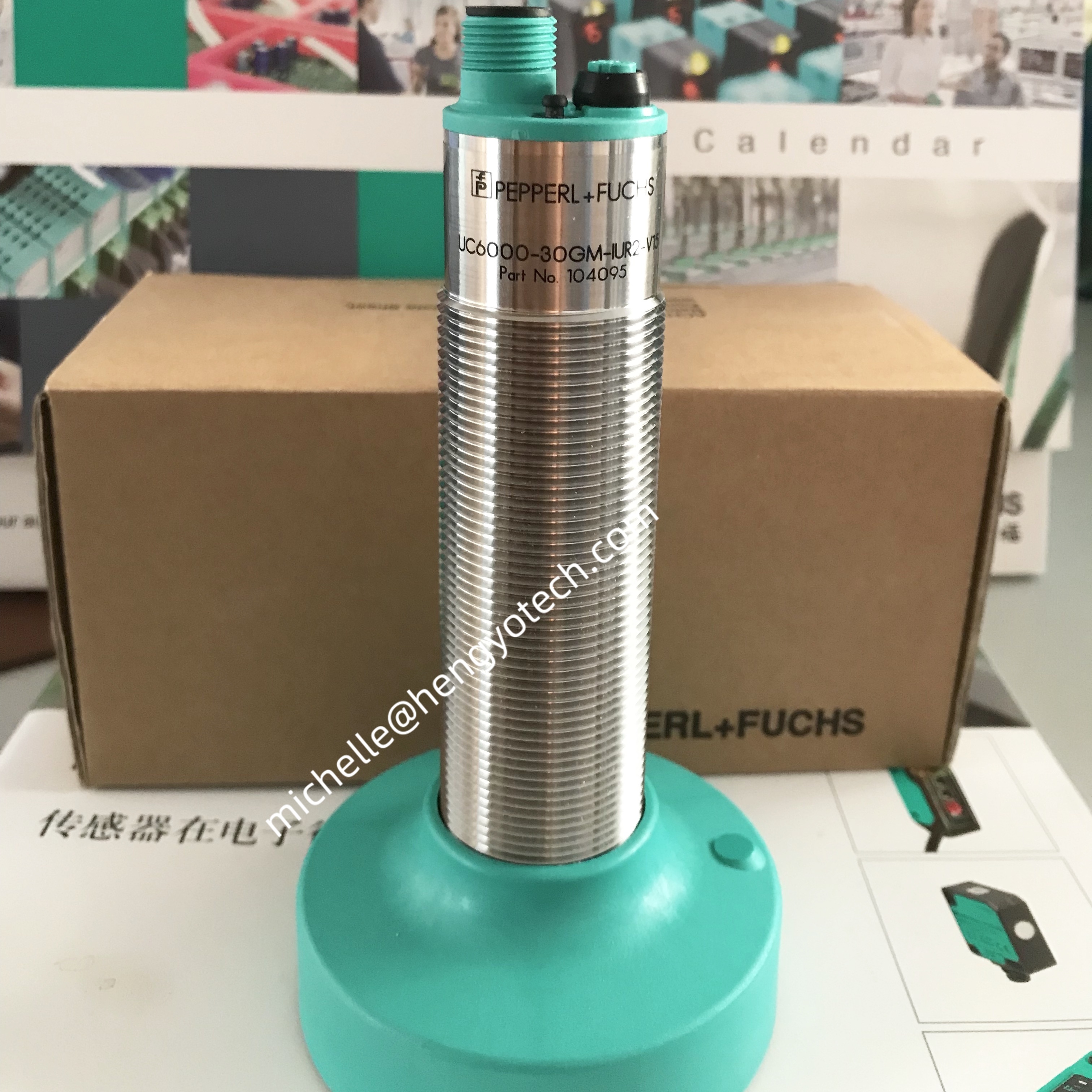 PEPPERL+FUCHS Stainless Steel Ultrasonic Sensor for Industrial Automation with One Year Warranty
