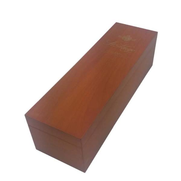 Luxurious Custom Wine Boxes Wooden with Velvet Insert 12x4x4 Inches
