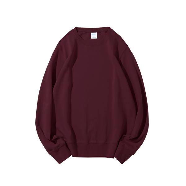 Custom 300g Double-sided Knitted Crew-neck Men's Hoodies Sweatshirts for Winter Health