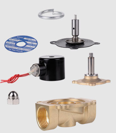 24V DC 3/8 Inch Brass Water Solenoid Valve 2W160-10 For Water Treatment