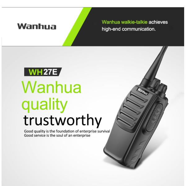 Hotel Wanhua WH27E Walkie Talkie Customizable 170*60*35MM Professional Long Range UHF