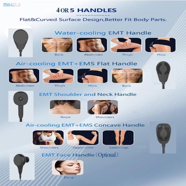 5 Handles Vertical Ems Body Sculpting Machine Emslim Hiemt Customizable