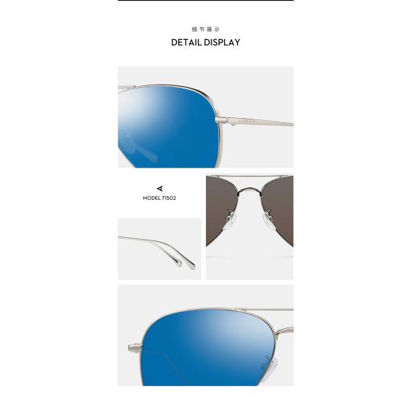 Unisex Metal Frame Polarized Sunglasses Men Women Eyeglass Grey Green Blue TAC Lens