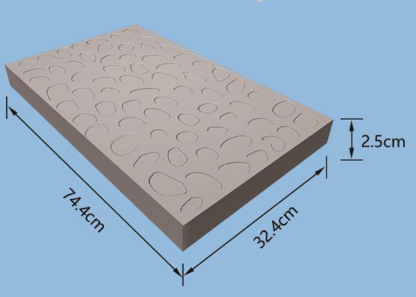 Garden Flagstone Concrete Mold , Sidewalks Concrete Brick Molds For Cement