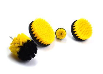 Carpet Cleaning Bristle Brush For Drill White Corrugated Inner Box Packed