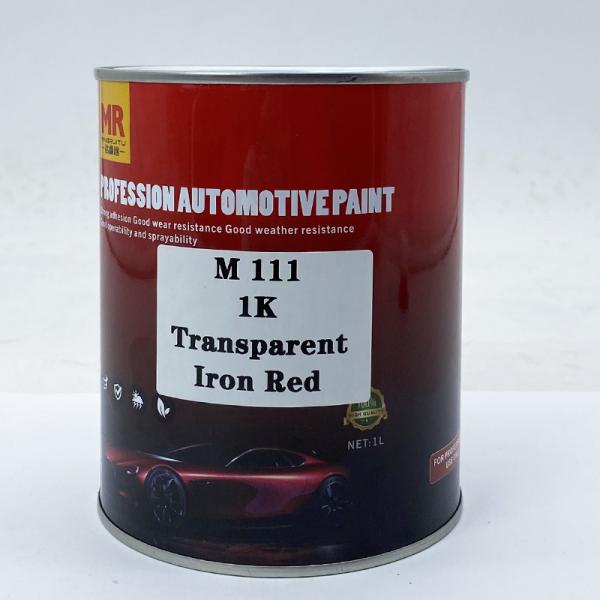 M111 1K Transparent Iron Red Automotive Body Paint Liquid Car Paint