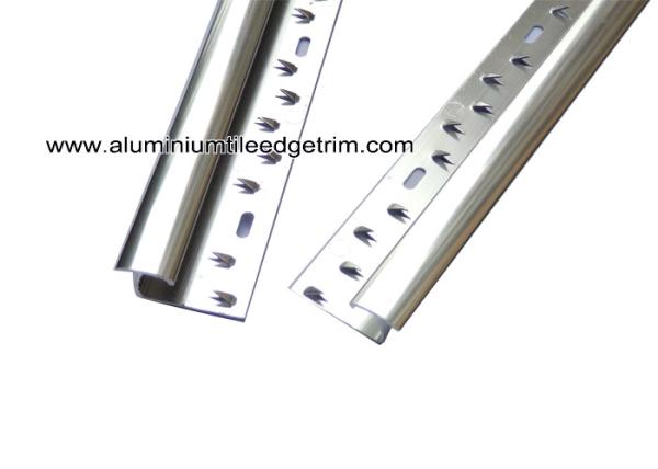 Aluminum Laminate To Carpet Threshold / Trim / Door Strip With Glossy Silver
