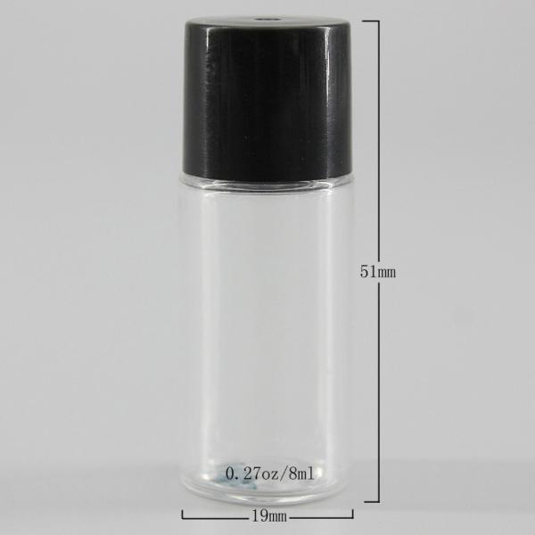 0.27oz/8ml Small Capacity Clear PET Plastic Bottle, Mini Travel Set Bottle, High Quality Solvent Bottle