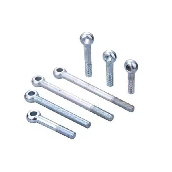 Zinc aço galvanizado de carbono DIN 444 parafusos de olho de precisão forjado parafuso de olho balanço parafuso de fixação mecânica