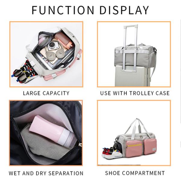 Overnight Tote Waterproof Camping Bag Unisex Multicolor Practical