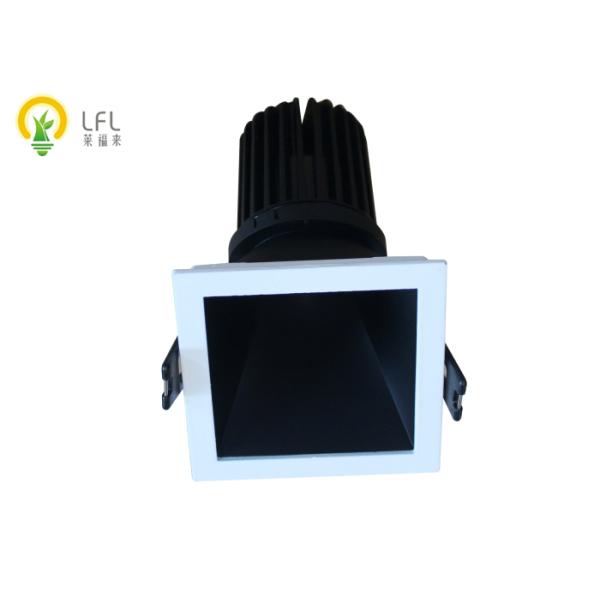 Aluminum Materials 10W LED Downlight , 90lm/W Black LED Downlights 86V - 264V