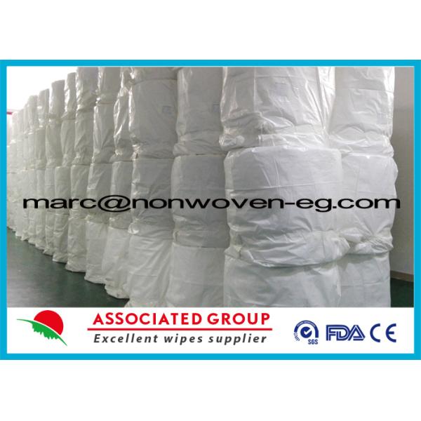Хлопко-бумажная ткань 40gsm 30% Visocose/вискоза и 70% полиэстер Spunlace равнины не сплетенная
