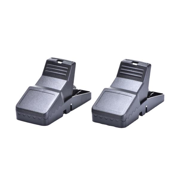 Control de plagas en interiores ecológicos Trampas para ratones de plástico negro para la infestación de ratones