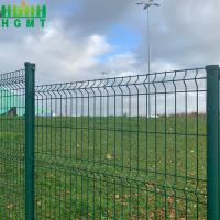 Vente à chaud en bordure de route revêtement en PVC sécurité en acier courbée filet de fil de fer soudé clôture 3D clôture
