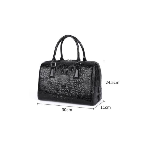 New zipper large capacity women's crocodile leather handbag for lady