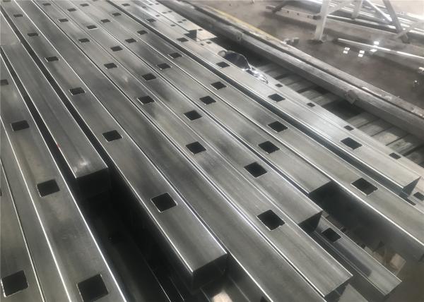 Aluminium or steel tubes then Akzo Nobel powder coated Diplomat Tubular Fencing Panels