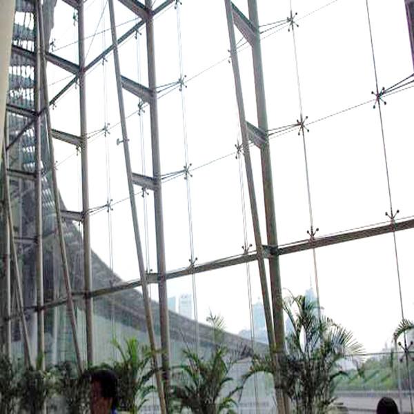 6061 6063 T5 T6 Point Supported Glass Curtain Wall Spider Glass Fitting Curtain Wall System