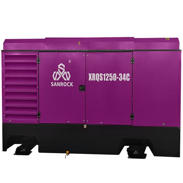 Screw Air Compressor Machine Working Pressure 34bar Portable Water Well Diesel Air Compressor