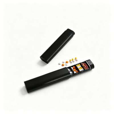 Sliding Tube Pill Case Matte Finish Medical Promo Gift Case