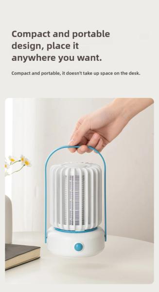 Rechargeable New Design In 2025 Mosquito Killer Lamp Orange and White/white and blue/white and orange