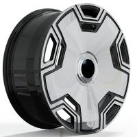 22x9.5 ET45/22x11.5 ET47 Roues forgées à la face noire pour Mercedes-Benz GLS 600 Maybach