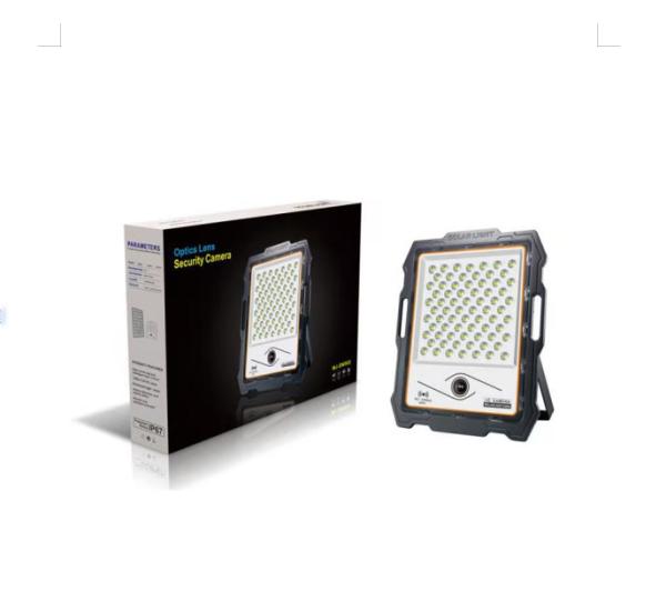 Outdoor Die Casting Aluminum IP65 Solar Flood Light 400w LED With CCTV Camera
