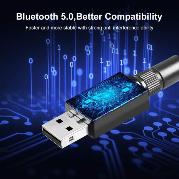 донгл USB 150Mbps беспроводной Bluetooth 5,0 с антенной 2dBi