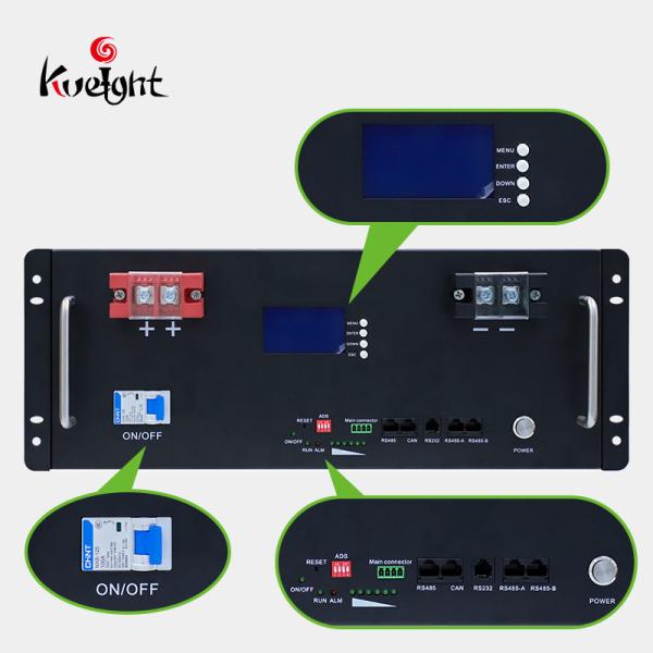LiFePO4 Lithium Ion Batteries 51.2V Solar Energy Storage Bms Battery Pack