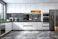 Armários de cozinha modulares com armários de canto, armários simples e básicos