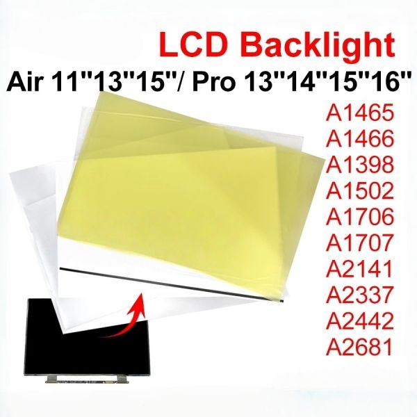 High Durability LCD Backlight Sheet with 85% Light Transmission for Macbook Air Pro A1466 A1502 A2141 A2338 A1706 A1707 A1932 A2337