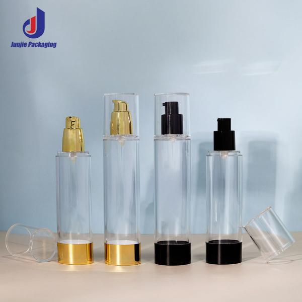 30ml 50ml Sprayer Container Golden Frosted Airless Bottle For Cosmetic Packaging And Essential Water