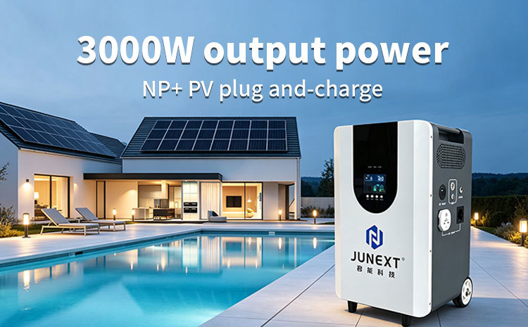 Ultra-Lightweight 3kW 4kWh LiFePO4 Portable Solar Generator Power Station for Home Camping Emergency Use