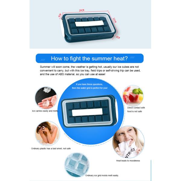 портативный складный создатель шарика льда силикона 259g