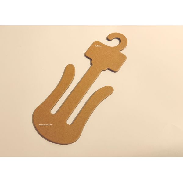 Sustainable Brown Cardboard Sandal Display Hooks | Custom Printed Footwear Hangers