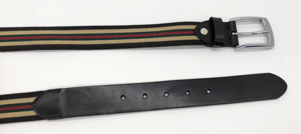 Простирание людей джинсов эластичное подпоясывает ширину 3.5cm с Multicolor нашивкой